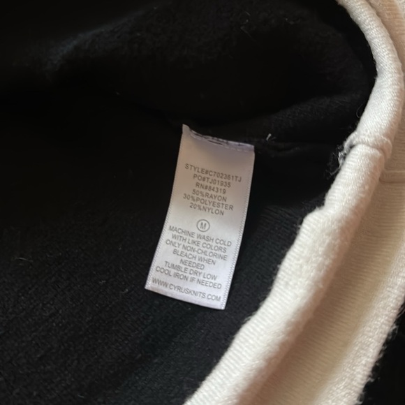 Black and Cream Cardigan with Decorative Buttons - Picture 11 of 11